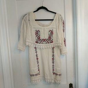 FREE PEOPLE light cotton folk dress
